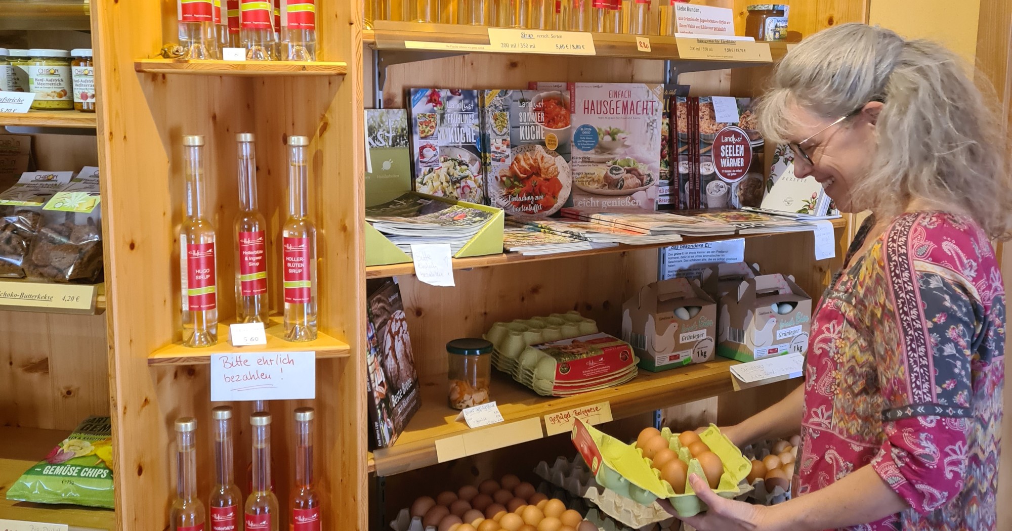 Einkaufen im Hofladen